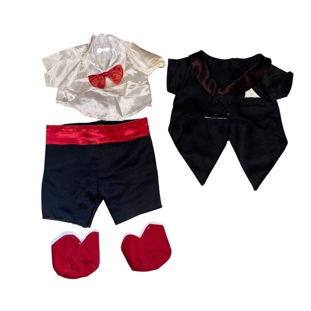 Teddy Ruxpin Tuxedo Outfit Jacket Shorts Shirt Bow Tie Shoes 4pc world of wonder